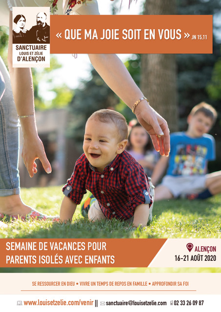 Flyer vacances pour parents isolés à Alençon